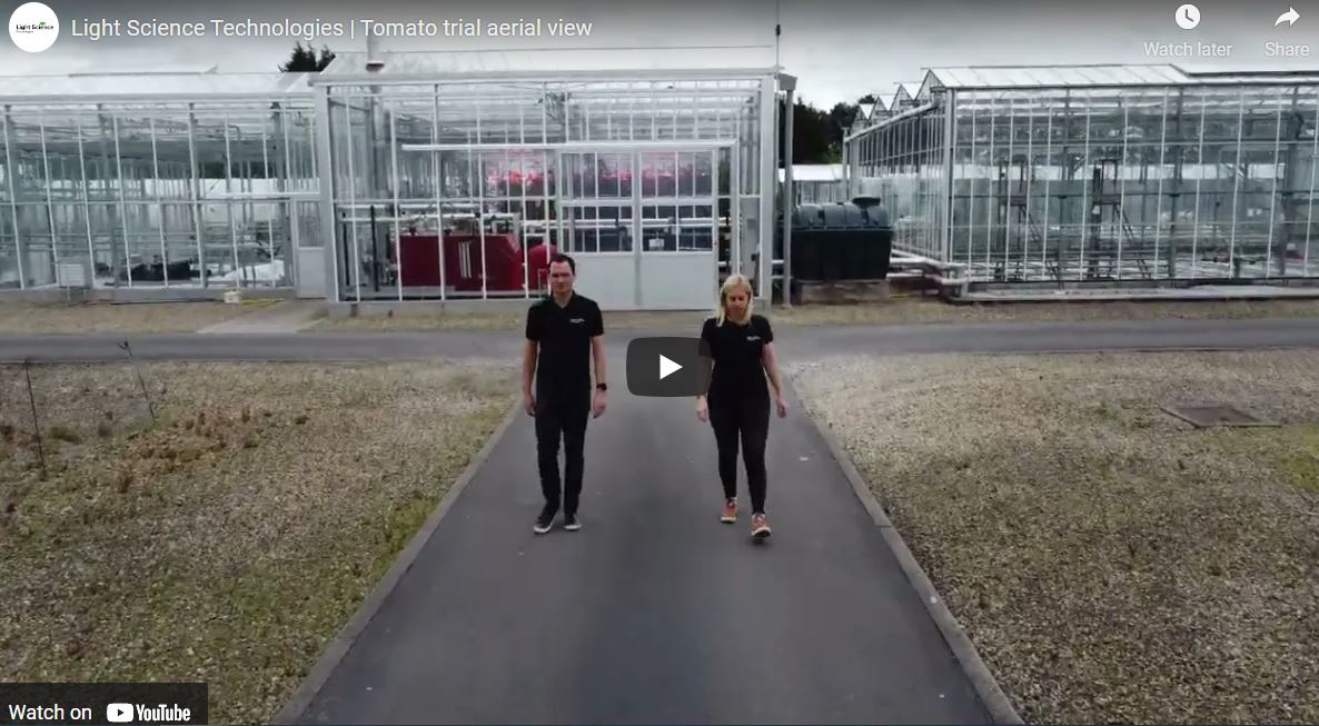 Aerial drone view | LST’ Stockbridge Technology Centre tomato trial